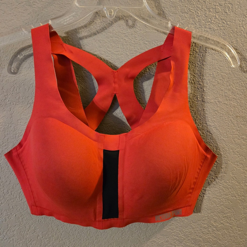 Victoria Sport Angel Max Sports Bra Womens 38C Red High Impact Racerback